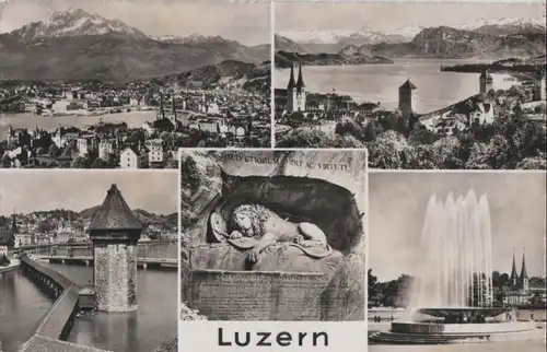 Schweiz - Schweiz - Luzern - 5 Teilbilder - 1956
