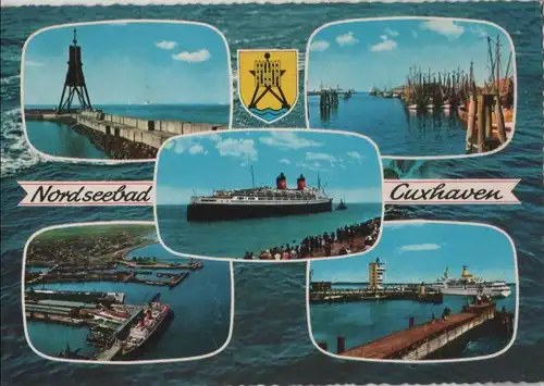 Cuxhaven - 5 Teilbilder - ca. 1975