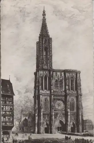 Frankreich - Frankreich - Strasbourg - La Cathedrale - 1954