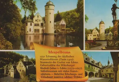 Mespelbrunn - Schloss, mit Kurzchronik - ca. 1985