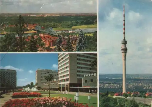 Dresden - u.a. Blick von Loschwitzhöhe - 1973