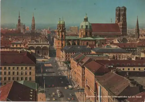 München - Blick von der Ludwigskirche - 1960