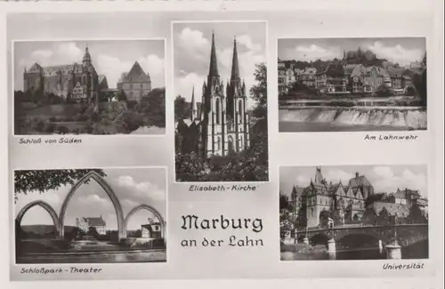 Marburg - u.a. Elisabeth-Kirche - ca. 1960