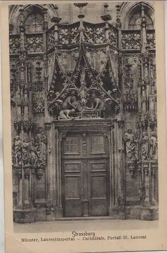Straßburg - Münster, Laurentiusportal - ca. 1935