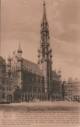 Belgien - Belgien - Brüssel - Bruxelles - Hotel de Ville - ca. 1935