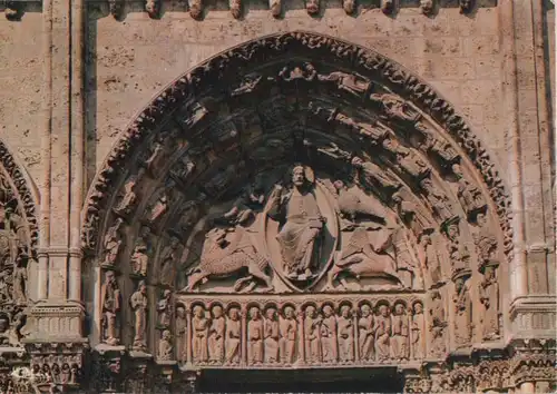 Frankreich - Chartres - Frankreich - Kathedrale, Giebelfeld