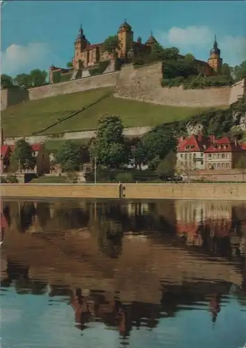 Würzburg - Blick auf Festung Marienburg - 1979