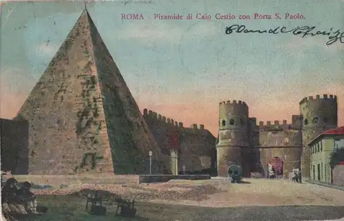 Italien - Italien - Rom - Piramide di Caio Cestio - 1919