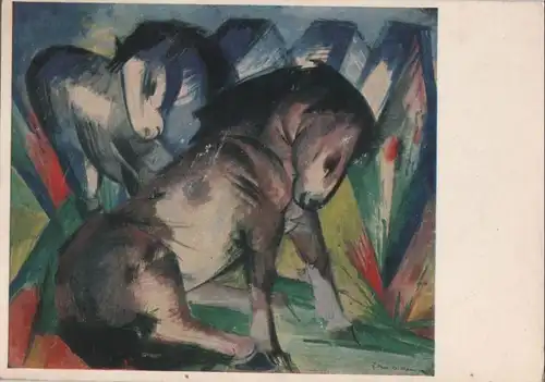 Franz Marc Zwei Pferde