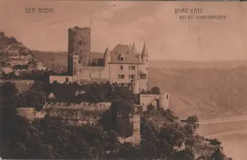 St. Goarshausen - Burg Katz - 1909
