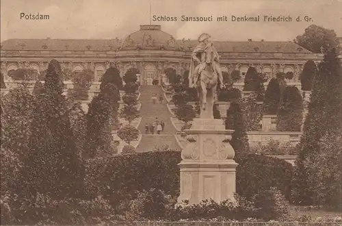 Potsdam, Sanssouci - Denkmal Friedrich d. Gr.