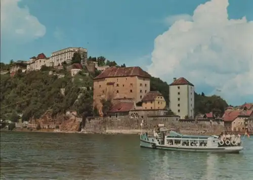 Passau - Blick auf Oberhaus und Niederhaus - ca. 1975