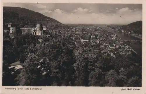 Heidelberg - Blick vom Schloßhotel - 1957