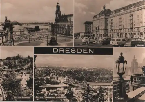 Dresden - u.a. Blick von Oberloschwitz - 1970