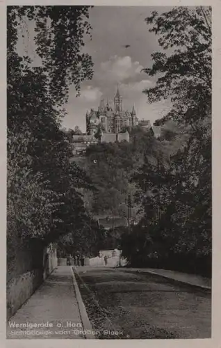 Wernigerode - Schloßblick vom Großen Bleek - 1955