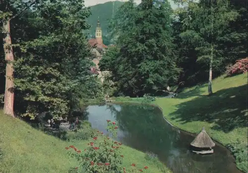 Baden-Baden - Blick aus den Kuranlagen - ca. 1975