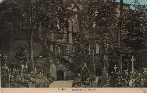 Kurort Oybin - Kirchhof und Ruine - 1913