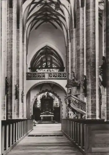 Freiberg - Dom, Blick zum Altar - 1982