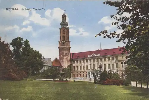 Weimar - Schloss, Parkseite