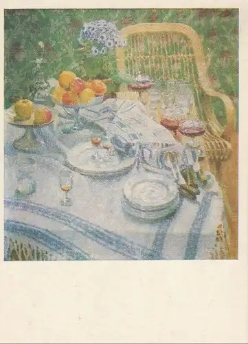 Guinea - Gemälde - gedeckter Tisch