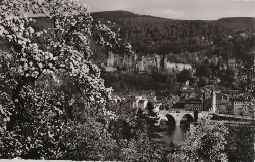 Heidelberg - Blick vom Philosophenweg - ca. 1960