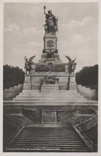 Rüdesheim - Nationaldenkmal auf dem Niederwald - ca. 1945