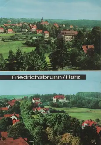Friedrichsbrunn - Blicke vom Sanatorium Ernst Thälmann - ca. 1970