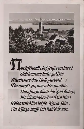 Überlingen - Blick auf die Stadt - 1953