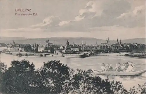 Coblenz - Koblenz - Das Deutsche Eck - ca. 1915