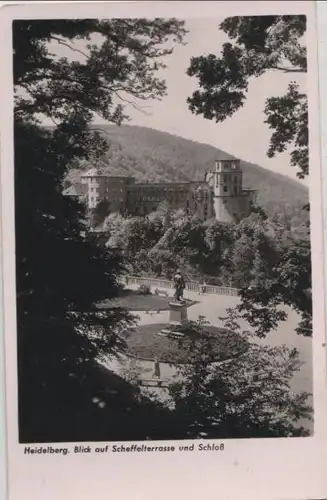 Heidelberg - Blick auf Scheffelterrasse - ca. 1960