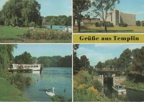 Templin - u.a. Uferpromenade am Ratsteich - 1990