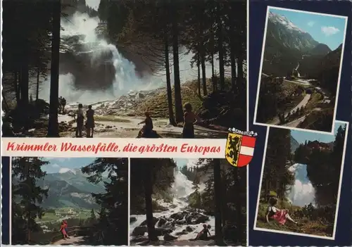 Österreich - Österreich - Krimmler Wasserfälle - 5 Teilbilder - ca. 1980