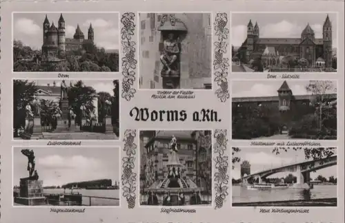 Worms - u.a. Dom - ca. 1960
