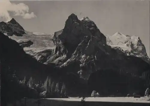 Schweiz - Schweiz - Rosenlaui - Gschwandtenmaad mit Wetterhörnern - ca. 1960