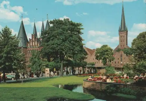 Lübeck - Blick auf St. Petri - ca. 1975