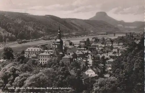 Bad Schandau - Blick vom Fahrstuhl - 1963