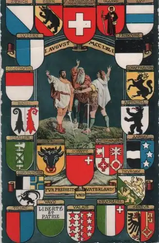 Schweiz - Schweiz - Schweiz - Wappen der Kantone