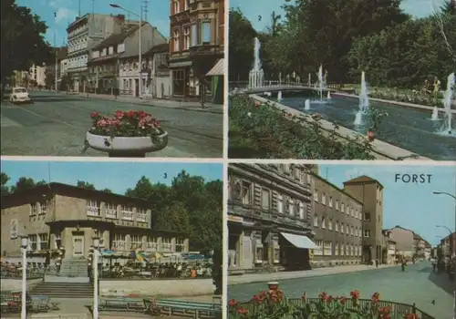 Forst - u.a. HO-Gaststätte im Rosengarten - 1971