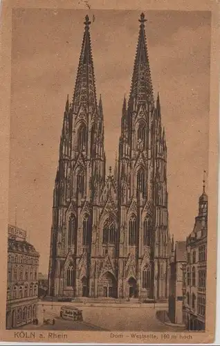 Köln - Dom Westseite - 1920