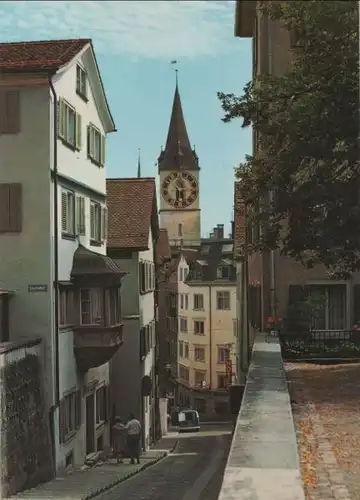 Schweiz - Schweiz - Zürich - Pfalzgasse un St. Peter - 1969