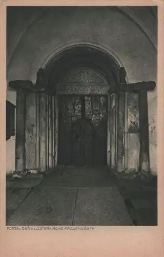 Frauenwörth, Kloster Frauenchiemsee - Portal der Klosterkirche - 1927