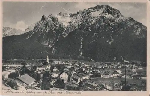 Mittenwald - mit Karwendel - ca. 1950