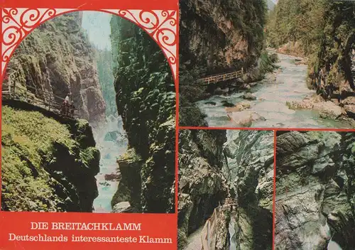 Breitachklamm - 4 Teilbilder - 1986