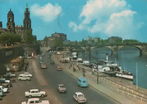 Dresden - Brühlsche Terrasse - 1976