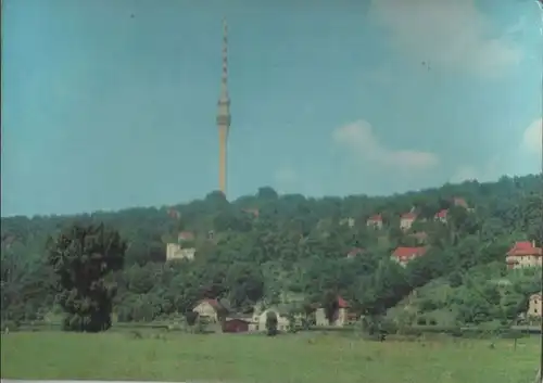 Dresden - Wachwitz, Fernsehturm - ca. 1975