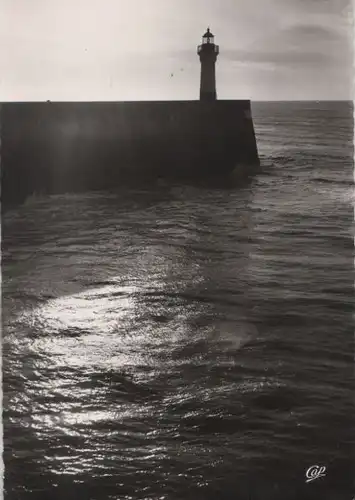 Frankreich - Frankreich - Saint-Valery-en-Caux - Le Phare au soleil couchant - ca. 1965