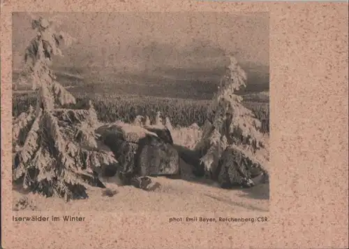 Isergebirge - im Winter - ca. 1950