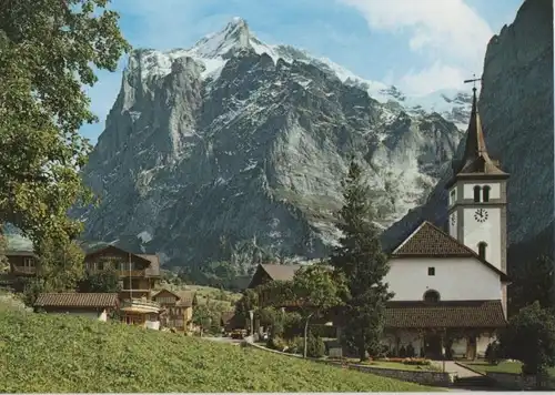 Schweiz - Schweiz - Grindelwald - Kirche mit Wetterturm - ca. 1985