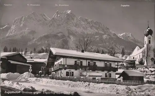 Grainau - gegen Zugspitzgruppe - 1962