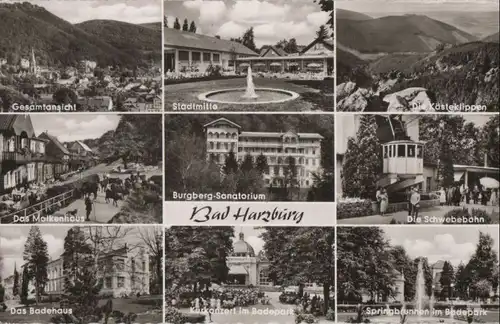 Bad Harzburg - u.a. Springbrunnen im Badepark - 1966